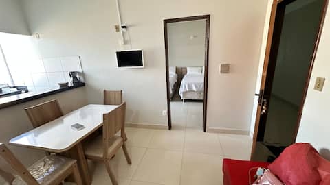 Airbnb em destaque: Beachfront apartment on Guaibim Beach. em Valença