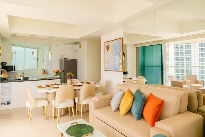 180° Ocean View • Luxury Apt With 2 Balconies - Cartagena