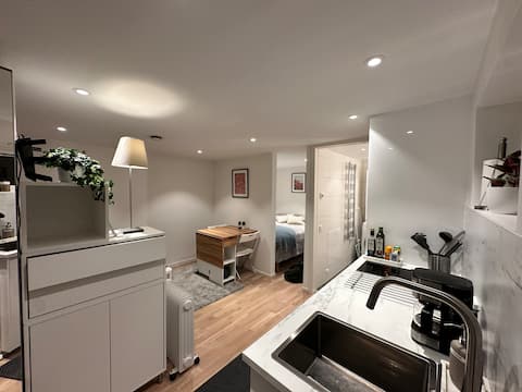 Close to beach and center with patio and parking.