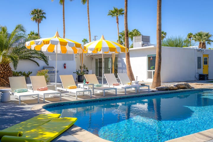 Citron Oasis Mid-century Alexander W/ Pool & Spa - Palm Springs, CA