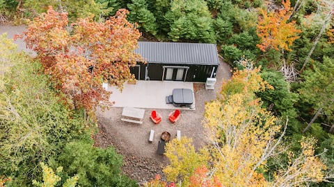 Balsam Fir Shipping Container Cabin