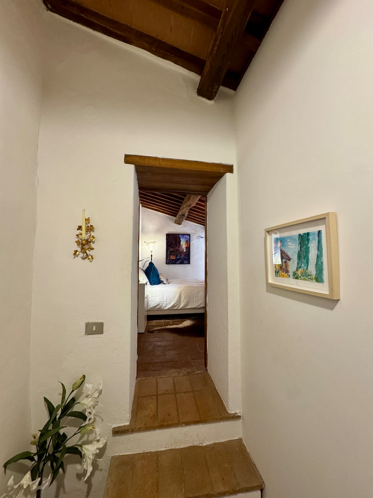 stepenice koje vode do spavaće sobe Farmer iz hodnika