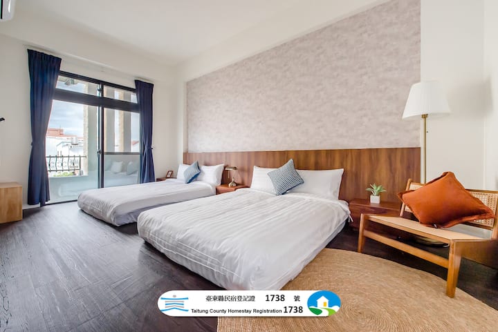 台東可可智能入住旅宿|全新開幕|獨立套房|豪華四人房有陽台|台東市區車程10分鐘 - 台東縣