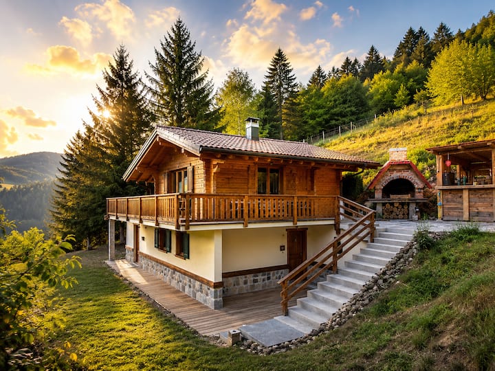 Chalet Koliba - Forêt, Rivière, Feu De Bois & Ski - La Bresse