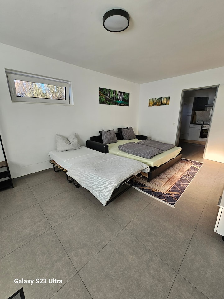 Dnevni boravak s 3 gosta, kaučem na razvlačenje i krevetom za goste