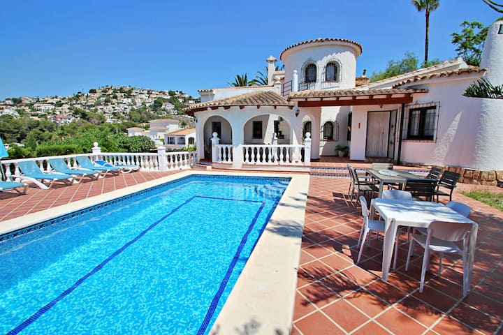 Hija De La Luna - Maison De Vacances Avec Vue Sur L'océan Avec Piscine Privée à Benissa - Moraira