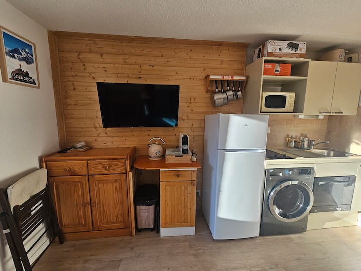 Grand Studio Cosy, Proche Pistes-isola 2000 Hameau - Isola 2000