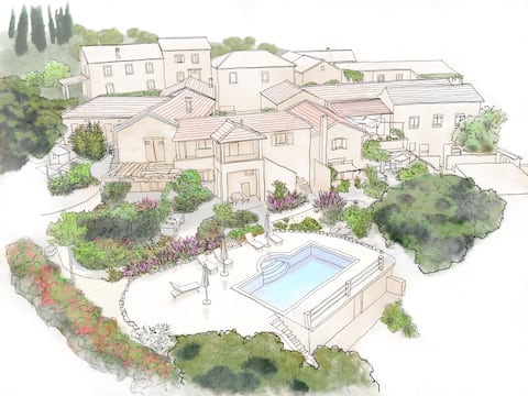 UNEDO, Spacious Villa and Gardens, Swimming pool.