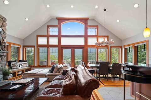 Huge 7BR Mountain Lodge | Hot Tub, Fire Pit & Golf