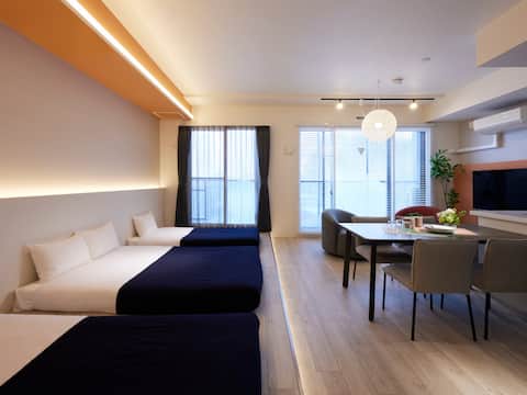 [5-minute drive from New Chitose Airport] Apartment hotel with kitchen | 45.34 ㎡ | Maximum 5 people