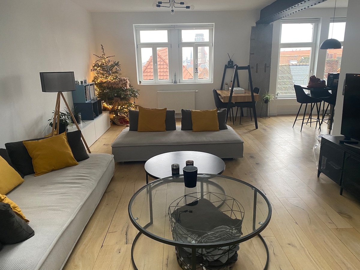 Top Airbnb: 2 Bedroom Duplex with Bathroom - Downtown Ty in Tournai