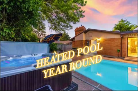 Heated Pool & Spa all year with King Beds & Bar
