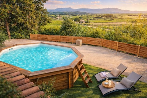 Villa in the Vineyards • Pool • Ventoux View