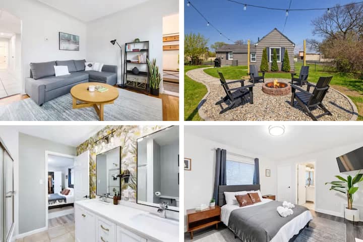 Stylish, Cute & Homey Livonia Getaway