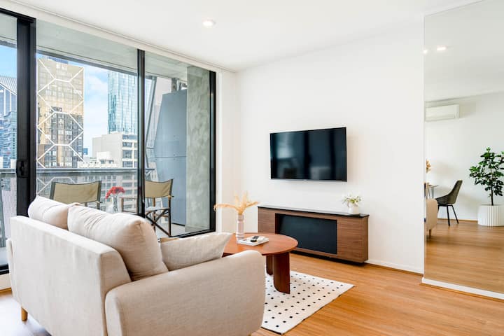 Bright 1b Apt Next To Flagstaff Garden W City View - Melbourne