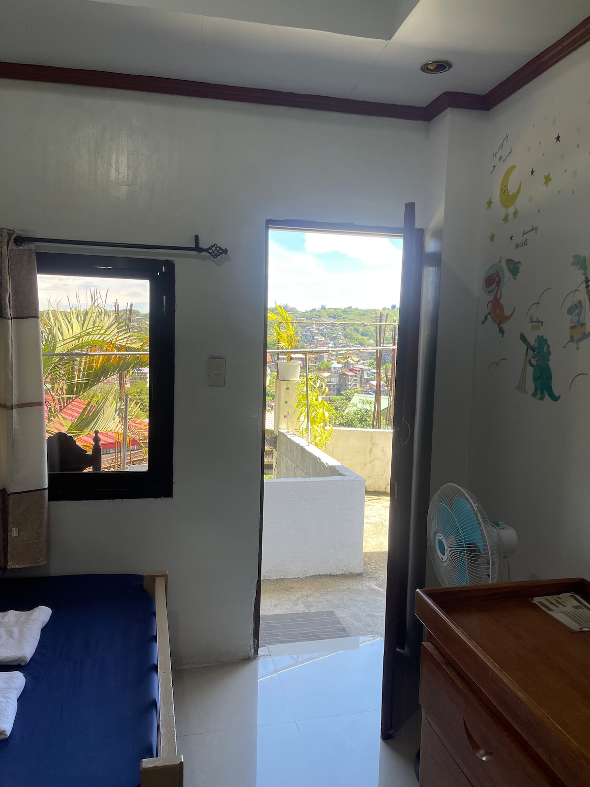 Chumba cha 1 cha kulala kwa ajili ya mgeni kando ya mtaro