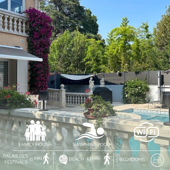 Grande Villa Cannes Centre Piscine Chauffee - Cannes