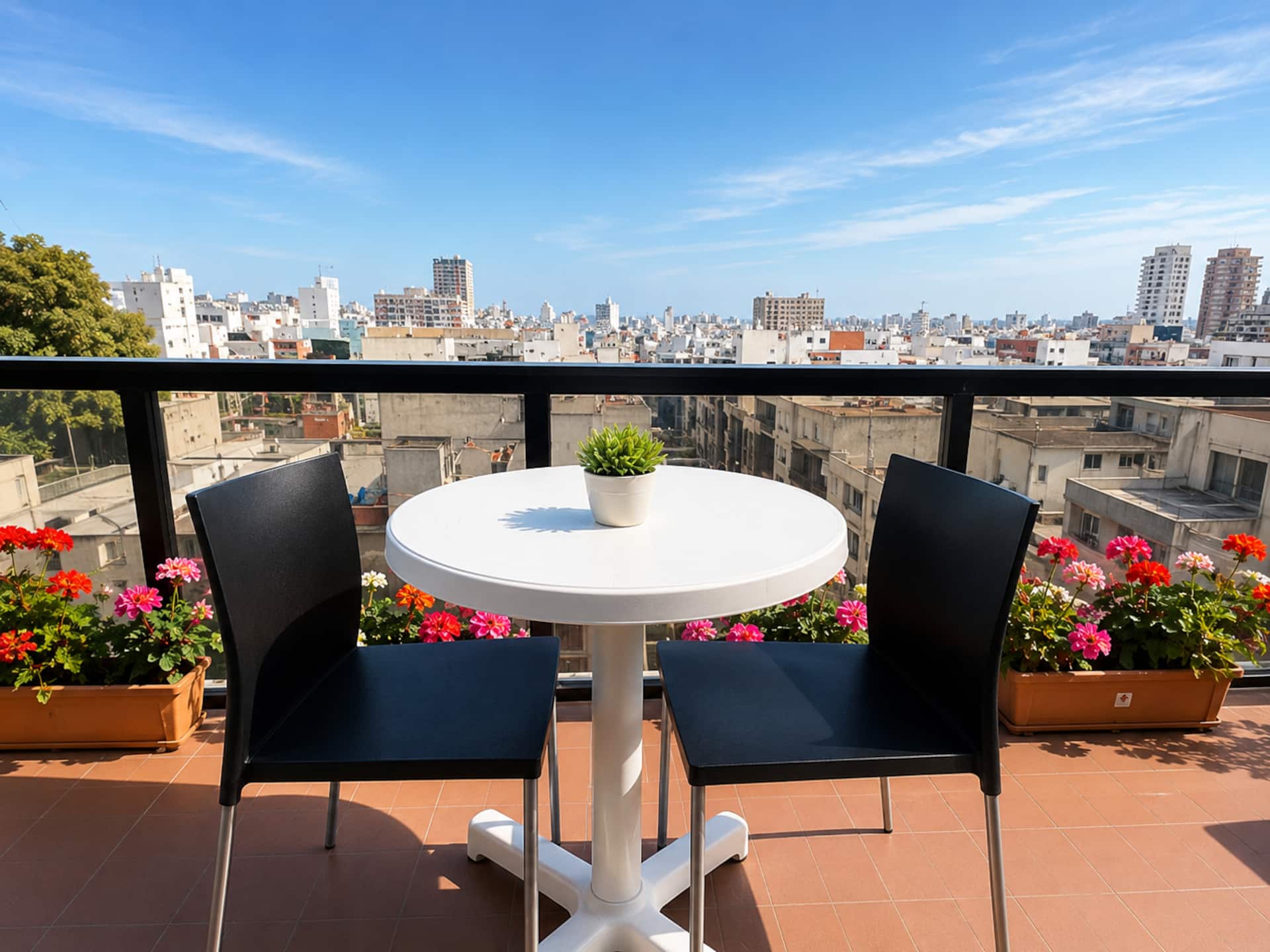 Apartamento de 1 quarto em Recoleta com varanda e piscina