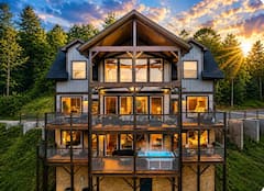 Luxury Cabin, Pool, Hot Tub, Fire Pit, Golf Course