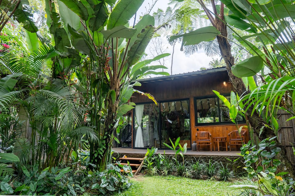 A reclaimed-wood cabin in the Balinese jungle, Tampaksiring, Bali, Indonesia, photo 10 of 10