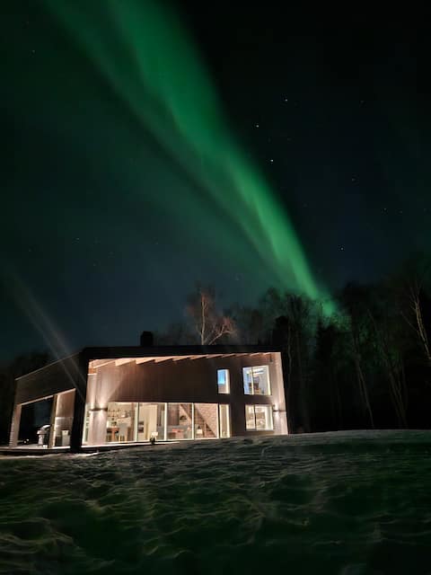 Architect-designed archipelago house on a small island in Piteå