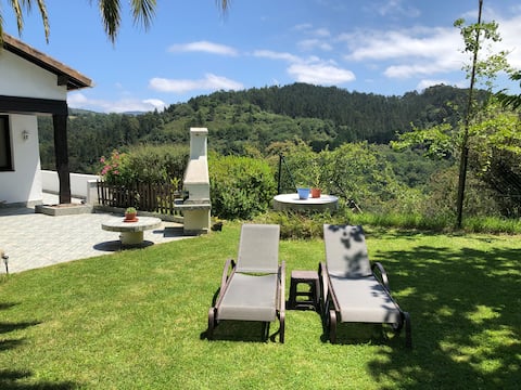 A one-story house with spectacular views