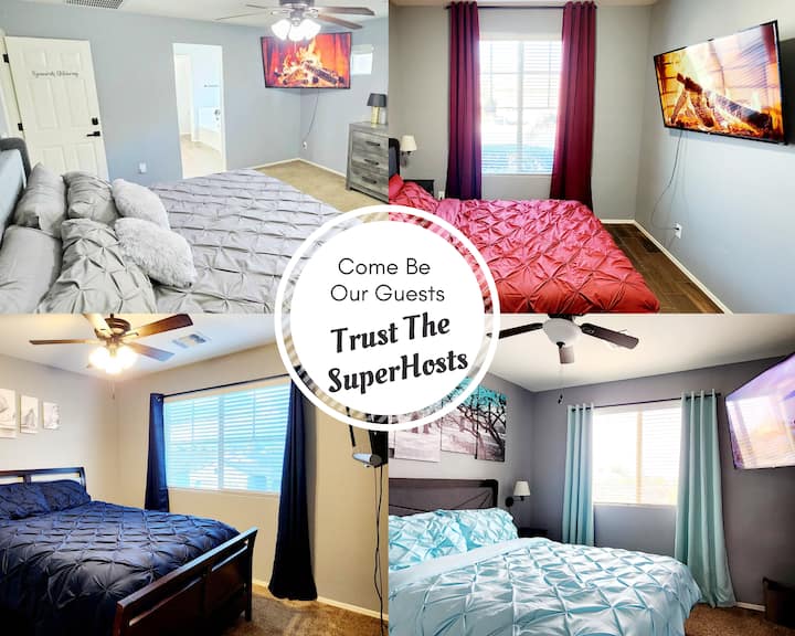 5 Bedroom - Big 4k Tv In Every Room, Coffee, Wi-fi - Peoria, AZ