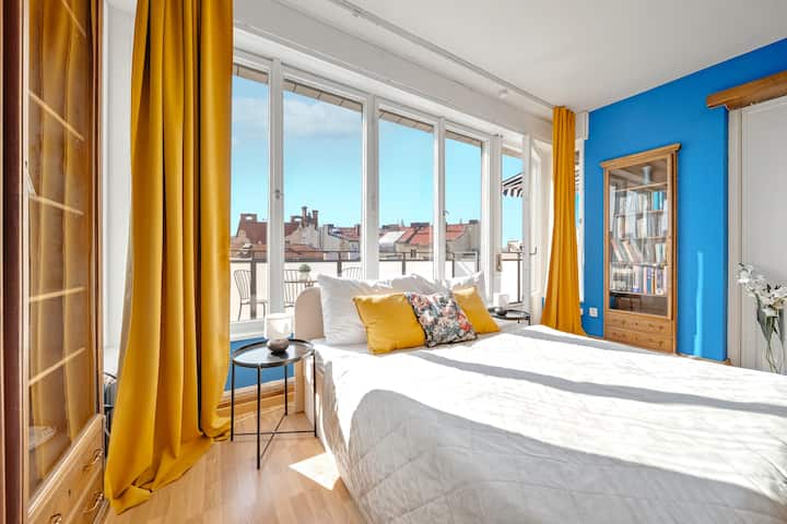 Riverside Downtown Rooftop Ap With Terrace - Praga