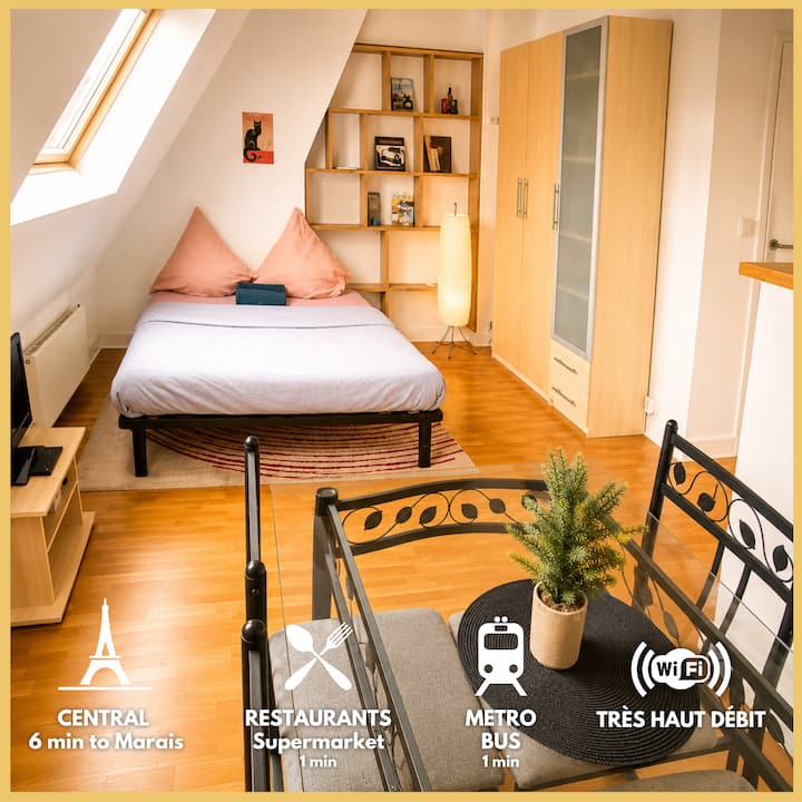 Cosy Studio With Stunning View Of Paris - Paris