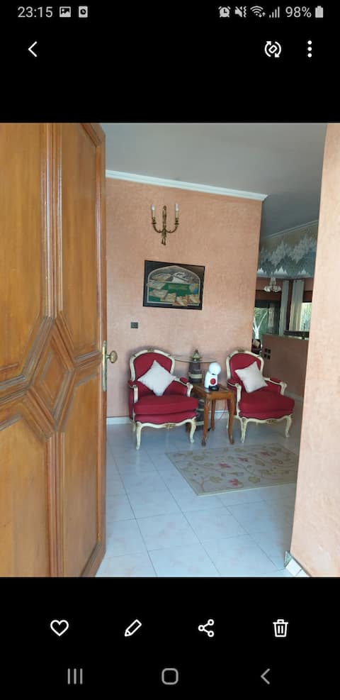 Successful Airbnb property: Private apartment in villa with pool in Rabat in Arrondissement Souissi مقاطعة السويسي