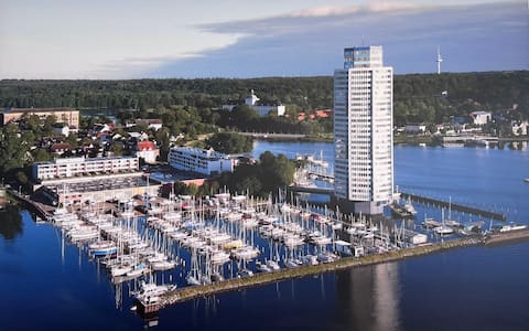 Houseboat on the Schlei in Schleswig