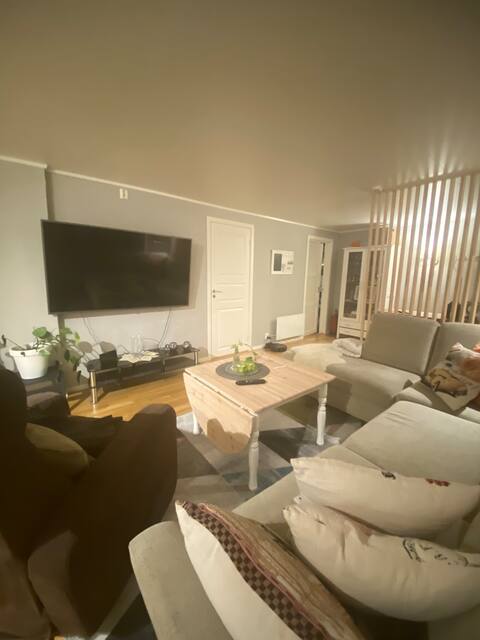 Apartment  with bedroom and bathroom.