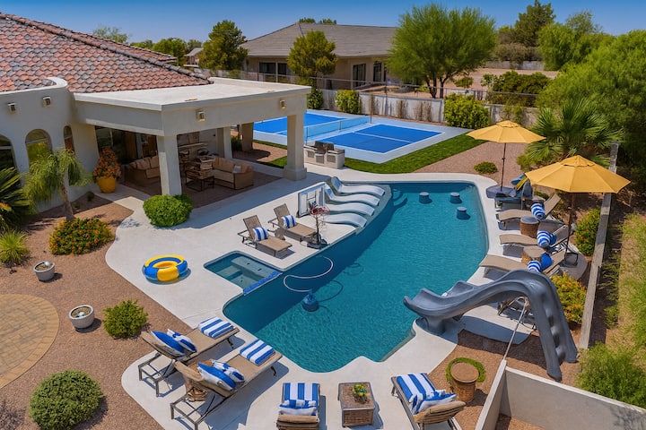 Pickleball Oasis| Heated Pool, Slide & Hot Tub - Fountain Hills, AZ