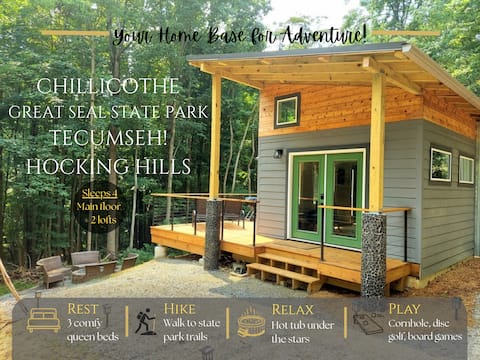Walk to State Park trails! Hot tub+nature bathing