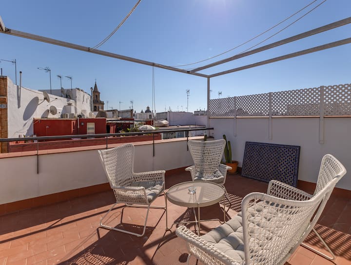 Duplex Con Terraza Privada En Casco Histórico - Camas