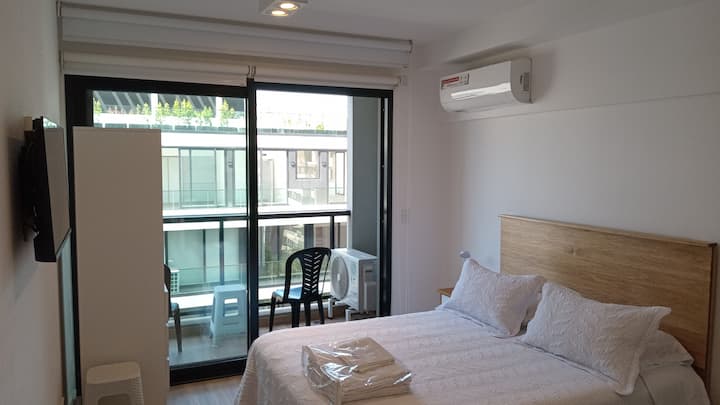 Studio apartment in Belgrano with gym and pool
