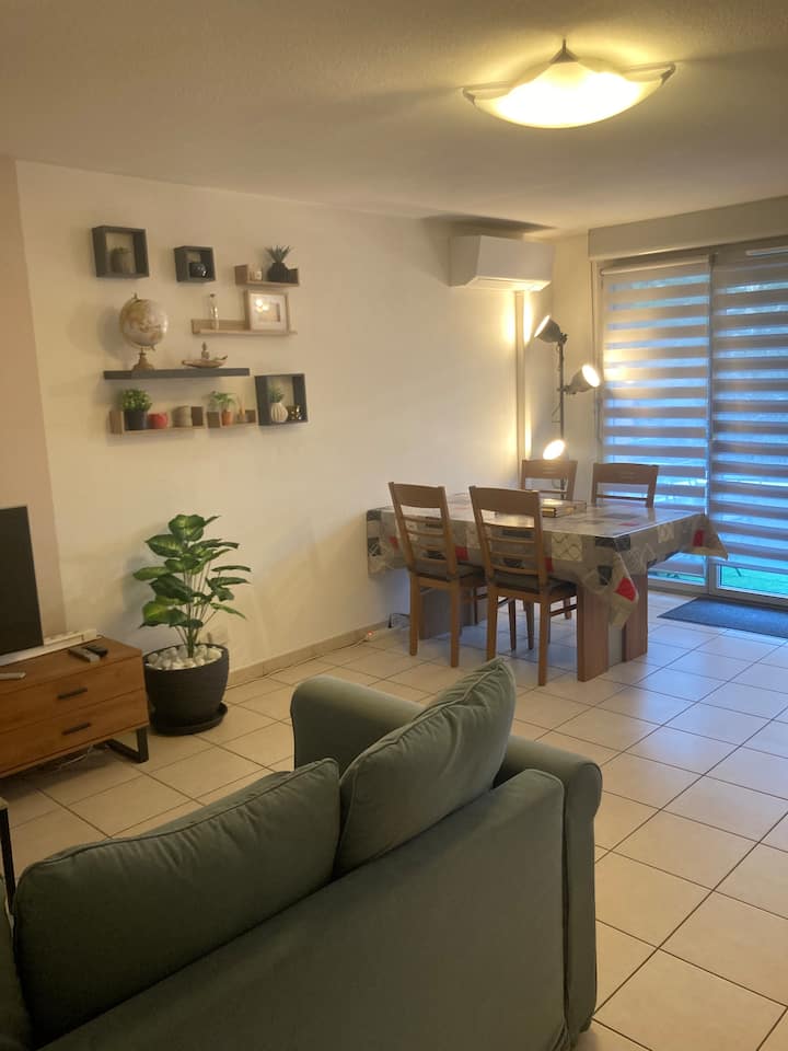 T2 Tout Confort, Climatisé, Piscine Et Parking. - Saint-Alban