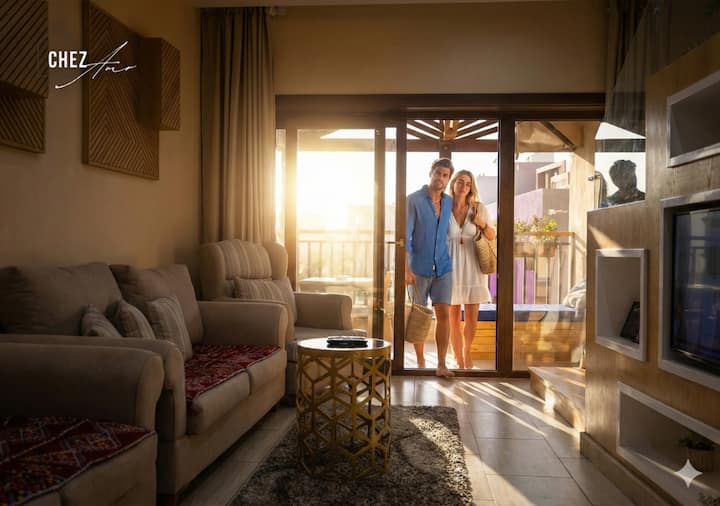 Luxury Rooftop Penthouse | Sea View & Pools - Egypt
