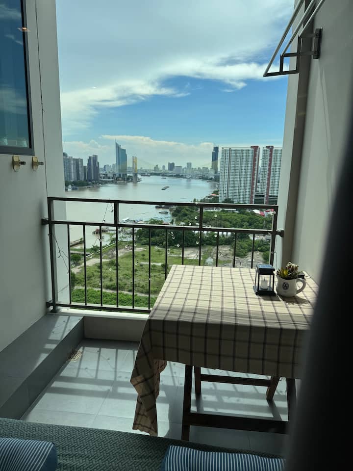 Endroit Confortable Avec Rivière Say Hi /Rama3 - Bangkok