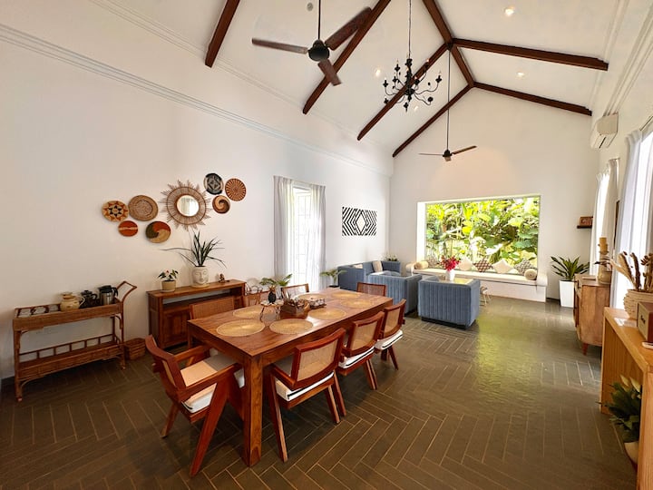 A spacious and beautifully styled dining area designed for comfort, connection, and memorable meals