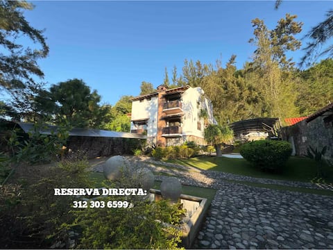 Cabin + two Tepees, terrace, heated pool