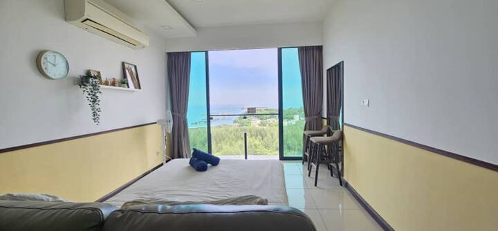 Pd D'wharf 7-seaview 海景简约房 Simple Stay 1-4 Pax - Port Dickson