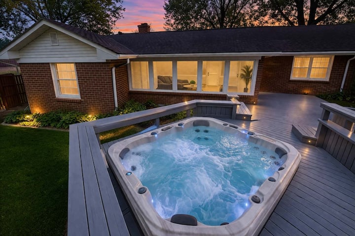 Spacious Ivy Hills Home | Hot Tub • Fenced Yard - Carmel, IN