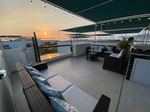 Top Airbnb: Atlantis Beach House Old Port San Andrés. in San Antonio