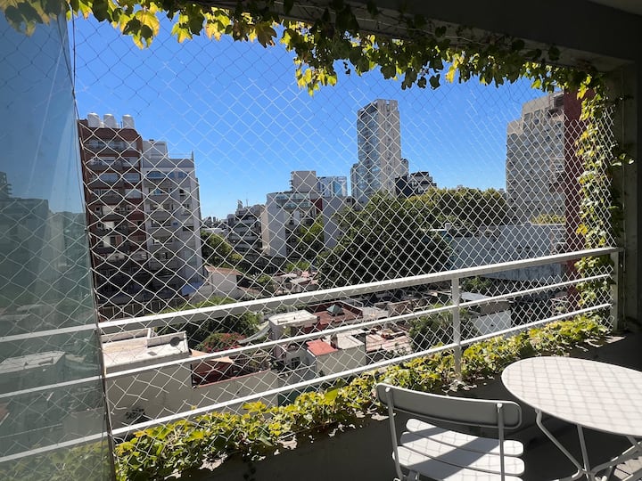 Departamento monoambiente con balcón en Belgrano