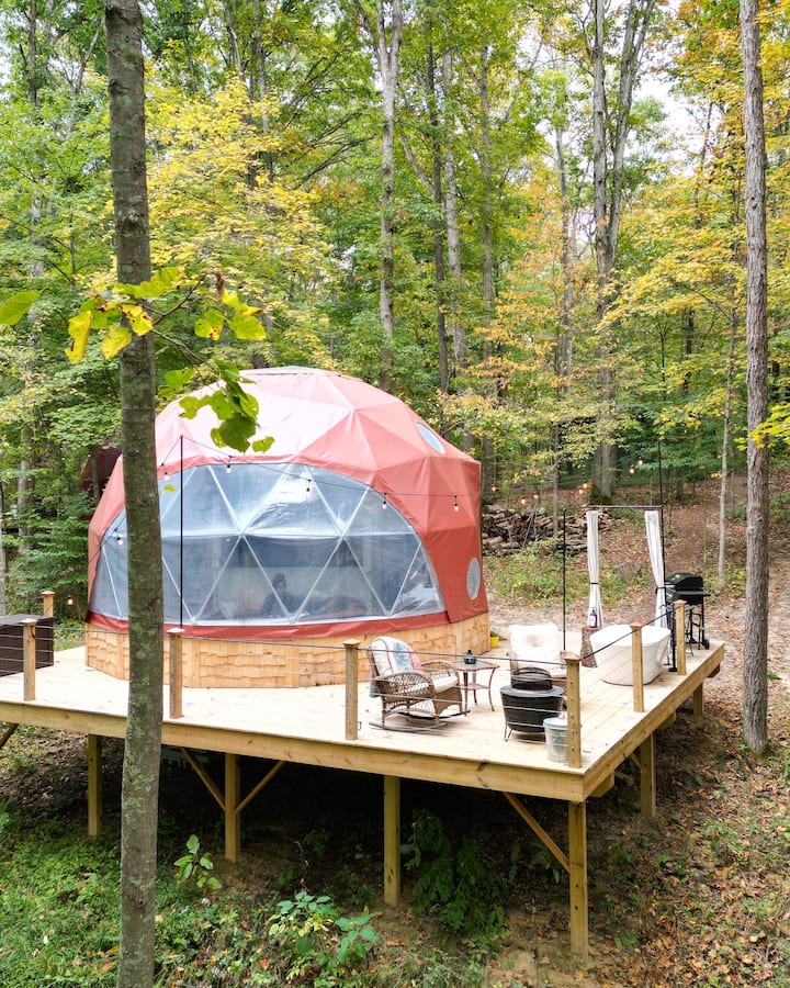 Adults-Only Forest Dome | Stargaze & Relax - Dome houses for Rent