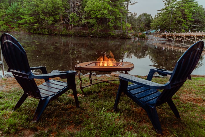 Lakefront, View Of Ski Mtn, Firepit, Kayaks, Dock - Leominster State Forest, Westminster