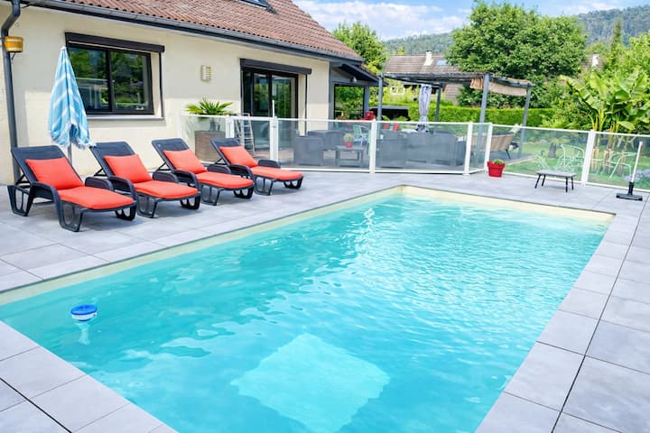 M089 Magnifique Maison Avec Sauna Piscine - Annecy