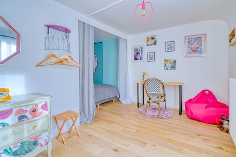 Pop Art Flat 70m2 Cinema & Fiber - Ideal Pro HEC