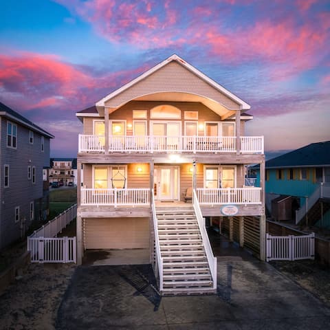 Ocean View | Hot Tub + Fire Pit + Beach Access